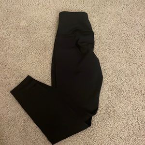 90 Degree Cropped Black Leggings